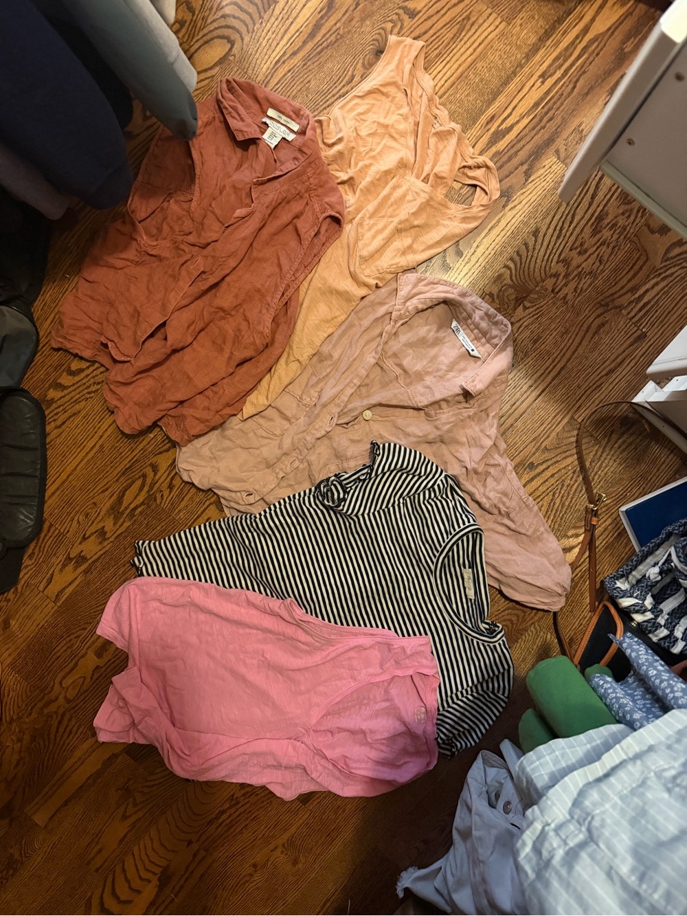 Madewell Mixed Pink, Peach & Rust Women's Tank Tops